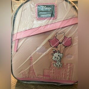 Loungefly Marie Pink and Cream Disney Backpack